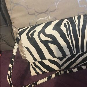 VINTAGE KOREAN Style Large Zebra Print Bag & Adjustable Strap